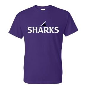 sharks purple t shirt