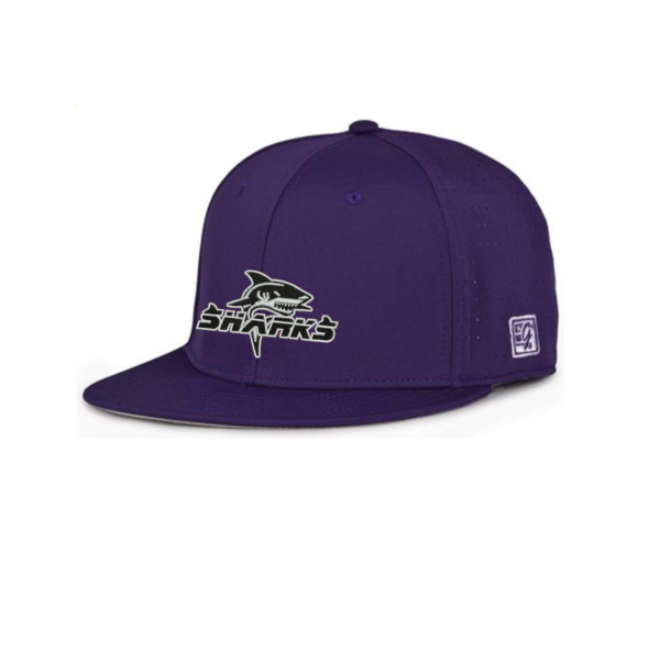 sharks fitted purple the game hat