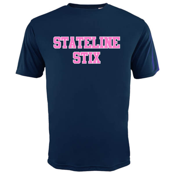 navy stateline stix a4 dri fit shirt