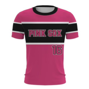 pink sox crew neck