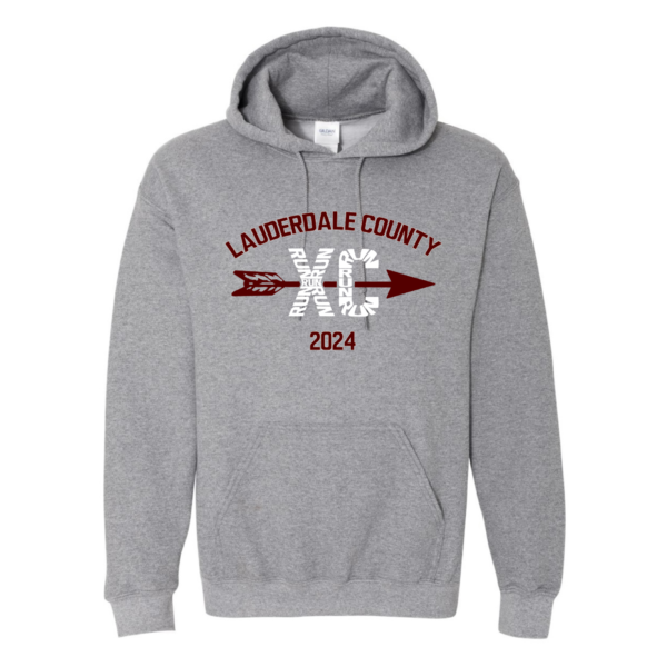 lchs cross country gray hoodie