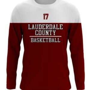 lauderdale county basketball longsleeve hooded dri fit shirt