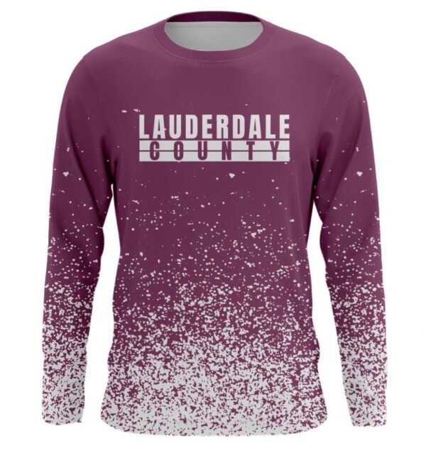 lauderdale county splatter longsleeve dri fit shirt