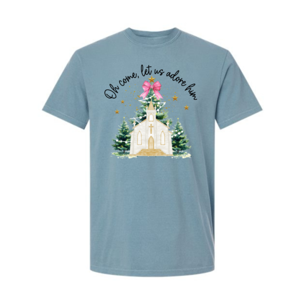 oh come let us adore him water color church sweatshirt (copy)